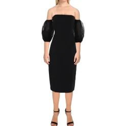 Bodycon Puff Sleeve Mini Dress