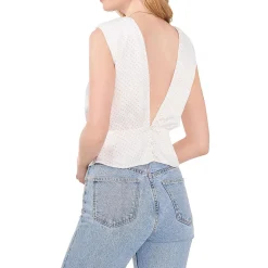 Bon Voyage Satin Polka Dot Blouse