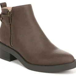 Bonus Faux Leather Block Heel Ankle Boots