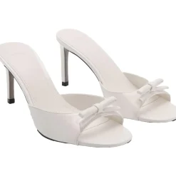 Bow Faux Leather Heels