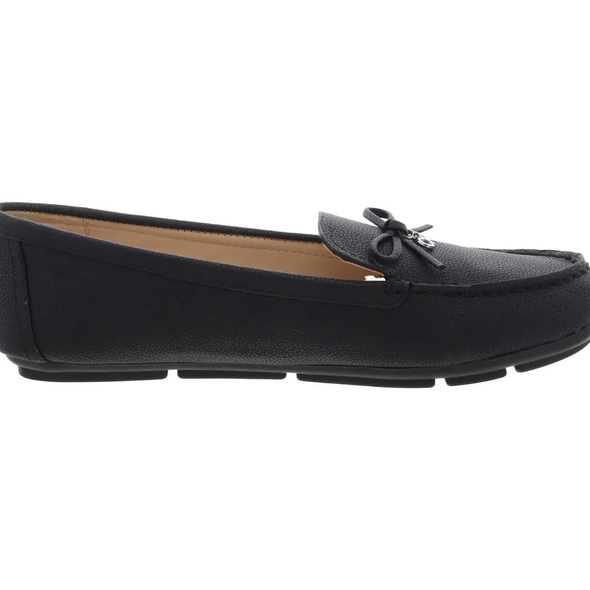 Bow Faux Leather Moccasins