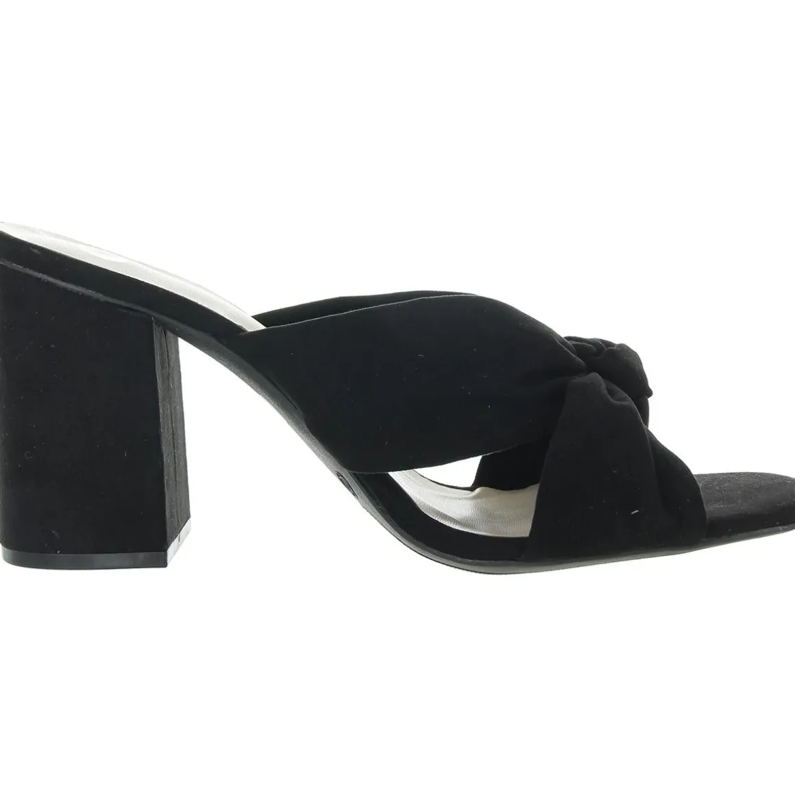 Bow Faux Suede Block Heels