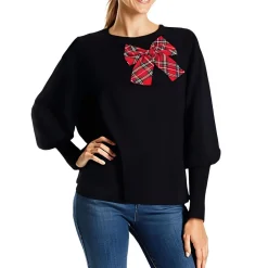 Bow Knit Crewneck Sweater