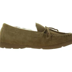 Bow Leather Loafer Slippers