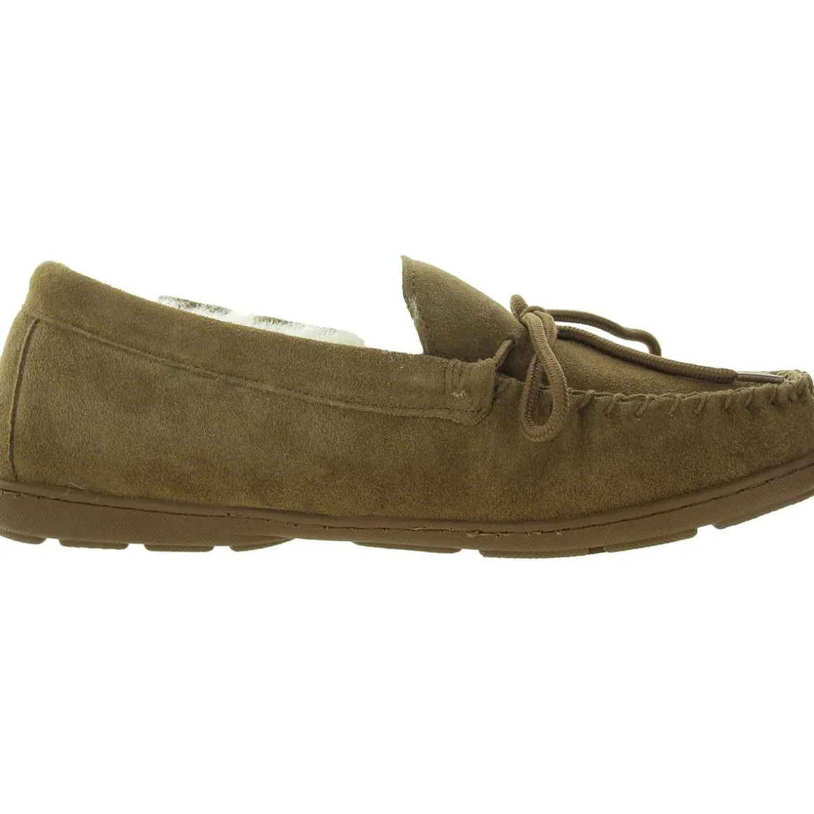 Bow Leather Loafer Slippers