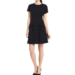 Bow Rayon Fit & Flare Dress