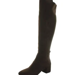 Braden Faux Suede Zip Up Over-The-Knee Boots