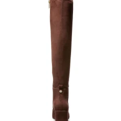 Braden Faux Suede Zip Up Over-The-Knee Boots