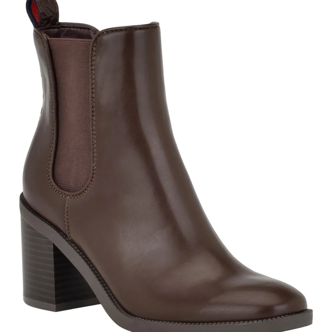 Brae Faux Leather Round Toe Chelsea Boots