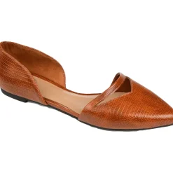 Braely Faux Leather D'Orsay Flats