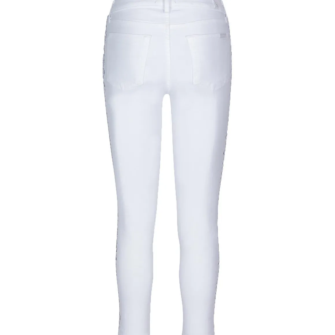 Braided Denim Skinny Jeans