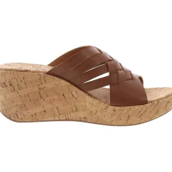 Braided Faux Leather Wedge Sandals