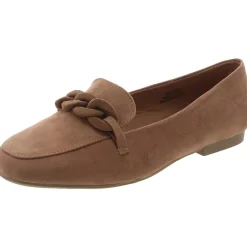 Braided Faux Suede Loafers