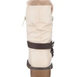 Brandy Ruched Faux Leather Mid-Calf Boots