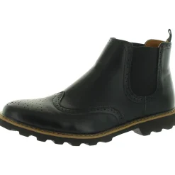 BRAYDEN Leather Slip On Ankle Boots