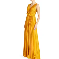 Breann Pleated Evening Dress