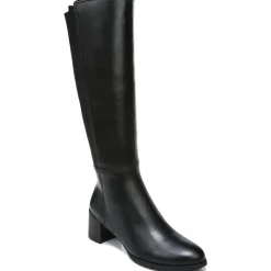 Brent Leather Wide Calf Knee-High Boots