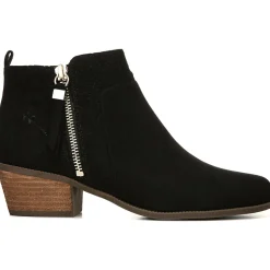 Brianna Faux Suede Stacked Heel Booties