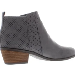 Brianna Faux Suede Stacked Heel Booties