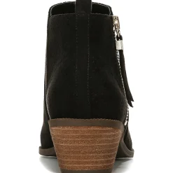 Brianna Faux Suede Stacked Heel Booties
