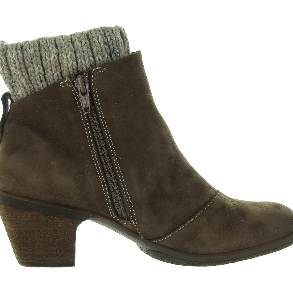 Brianne Zipper Leather Booties