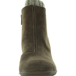 Brianne Zipper Leather Booties