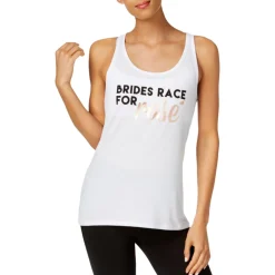 Brides Race for Rose Athletic Yoga Fitness Slogan Tank Top