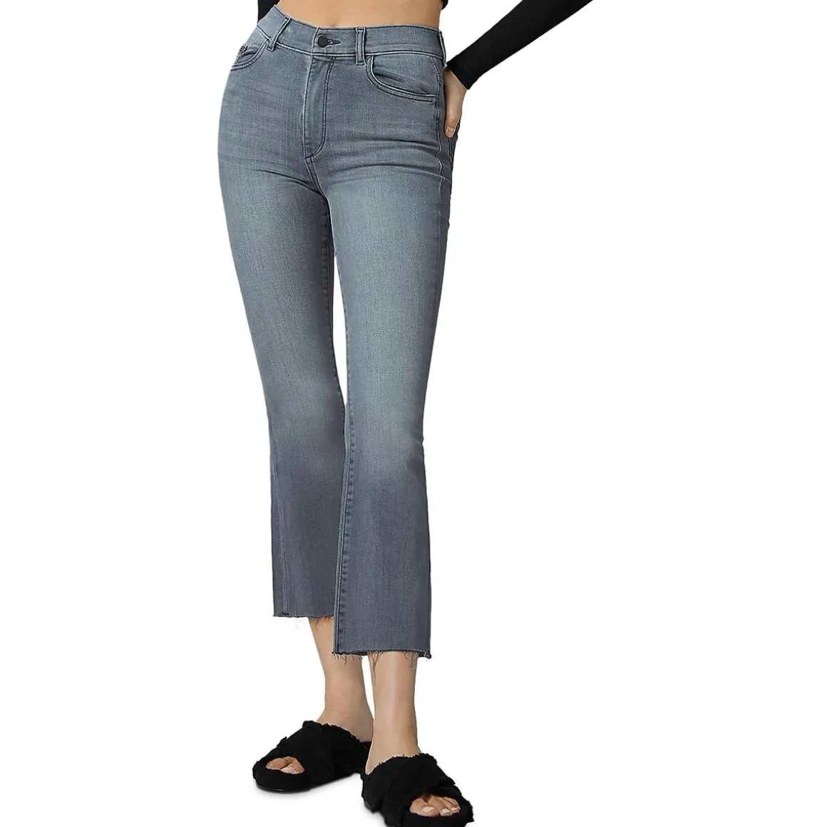 Bridget High Rise Raw Hem Bootcut Jeans