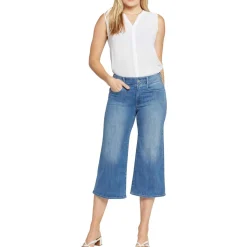Brigitte High-Rise Denim Capri Pants