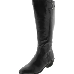 Brilliance Wide Calf Faux Leather Riding Boots
