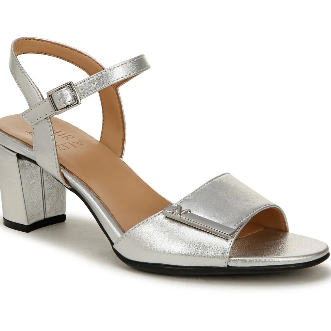 Bristol Ornament Buckle Faux Leather Ankle Strap