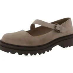 Britt Buckle Faux Suede Mary Janes