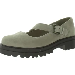 Britt Buckle Faux Suede Mary Janes