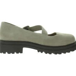 Britt Buckle Faux Suede Mary Janes