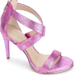 Brooke Cross Zipper Open Toe Heel Sandals