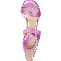 Brooke Cross Zipper Open Toe Heel Sandals