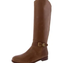 Brooke Tall Leather Riding Knee-High Boots