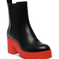 Brooklan Faux Leather Lug Sole Chelsea Boots