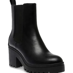 Brooklan Faux Leather Lug Sole Chelsea Boots