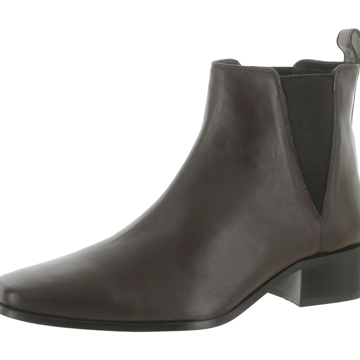 Brooklee Leather Square Toe Booties
