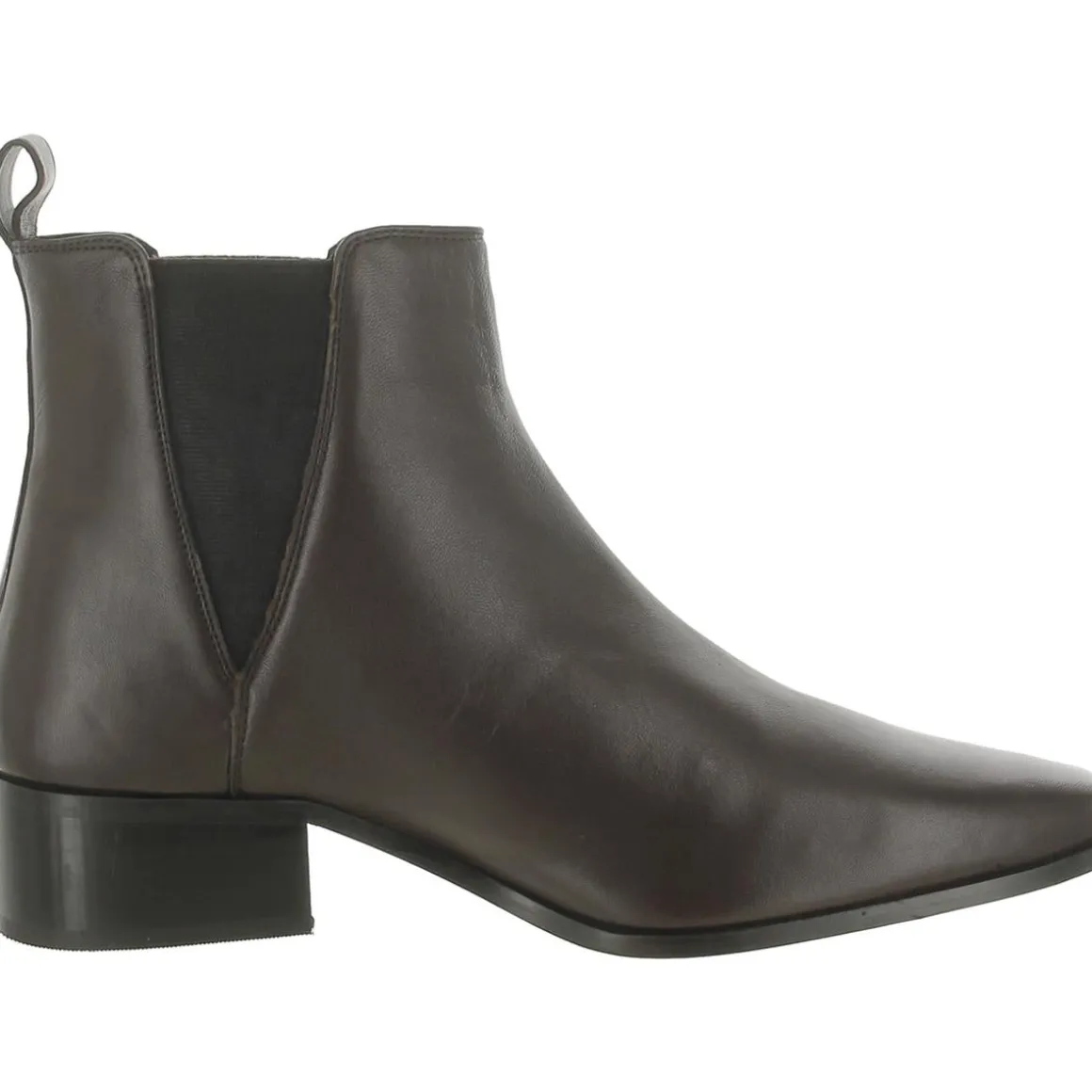 Brooklee Leather Square Toe Booties