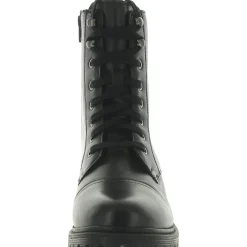 Bruna Zipper Ankle Combat & Lace-up Boots