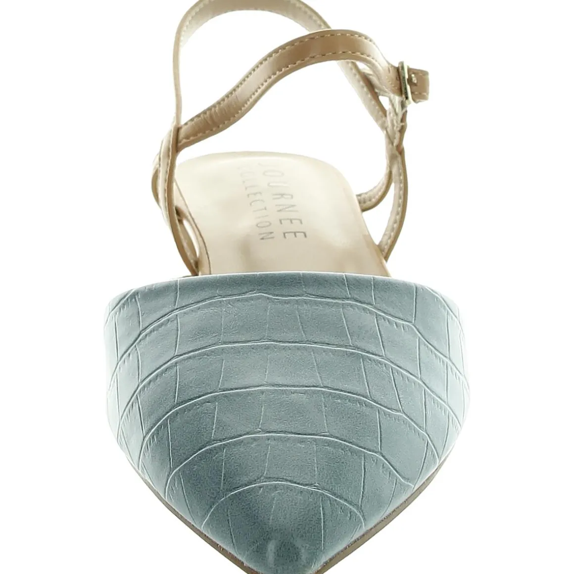 Brynn Faux Leather Pointed Toe Kitten Heels