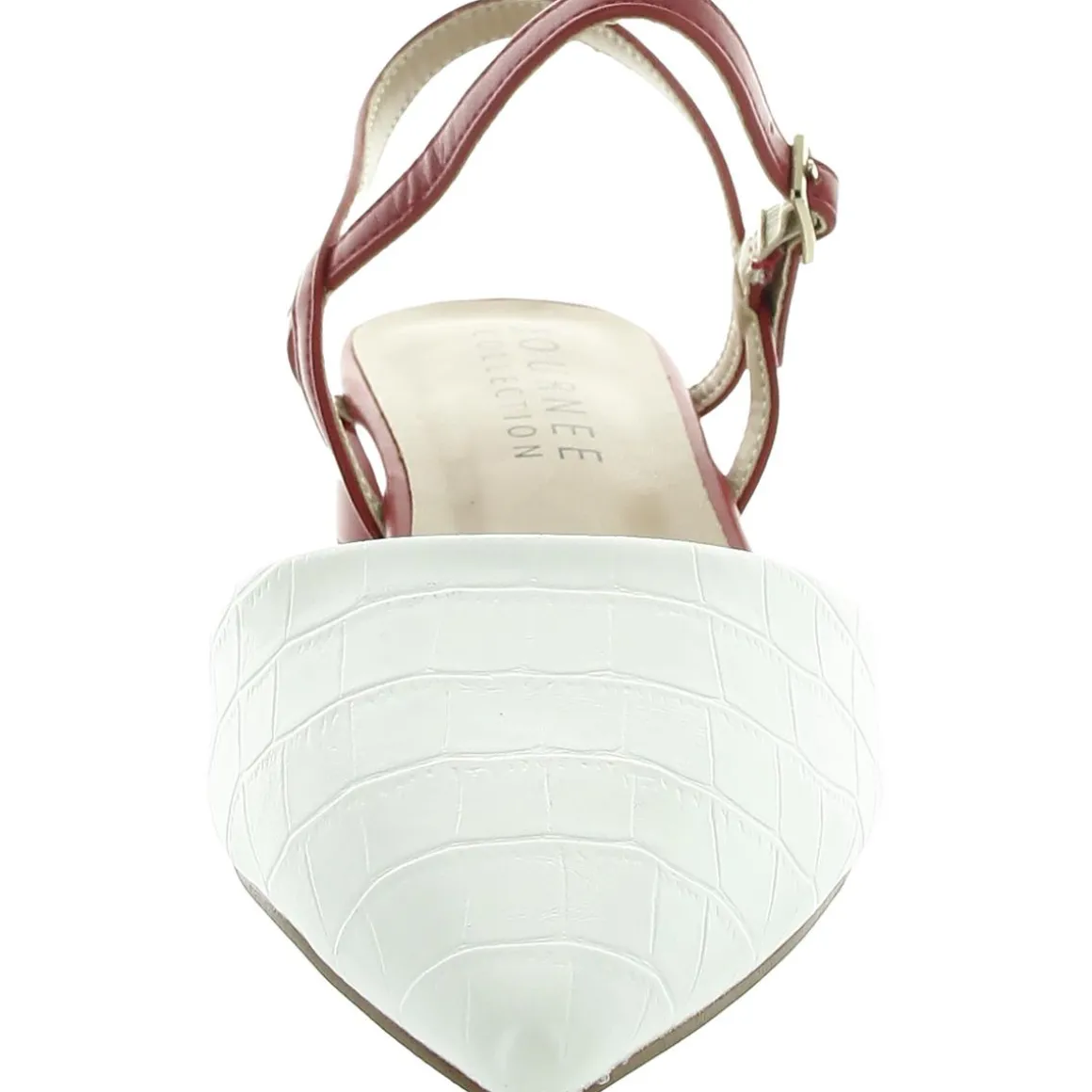 Brynn Faux Leather Pointed Toe Kitten Heels