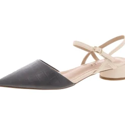 Brynn Faux Leather Pointed Toe Kitten Heels