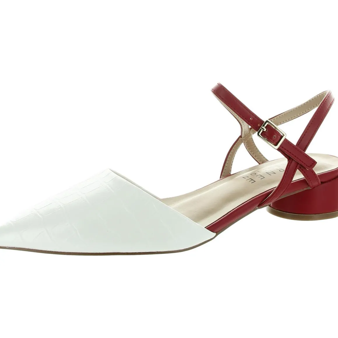 Brynn Faux Leather Pointed Toe Kitten Heels