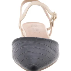 Brynn Faux Leather Pointed Toe Kitten Heels