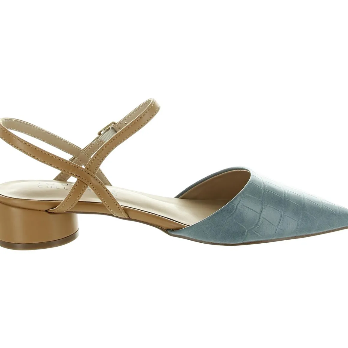 Brynn Faux Leather Pointed Toe Kitten Heels