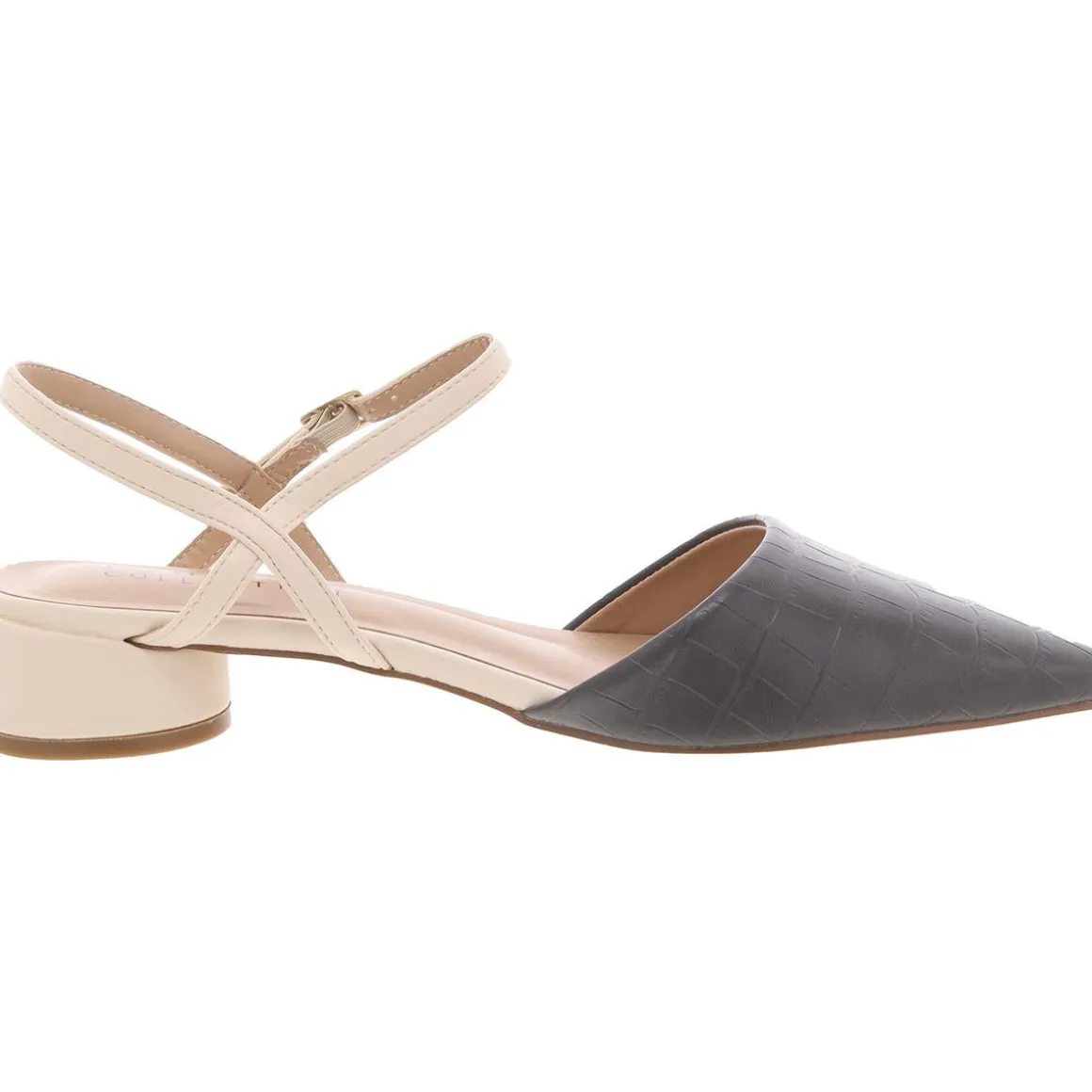 Brynn Faux Leather Pointed Toe Kitten Heels