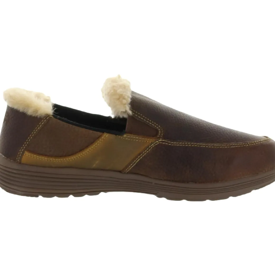 Bulgan Faux Fur Inserts Slip On Loafer Slippers